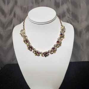 Vintage Coro jeweled necklace